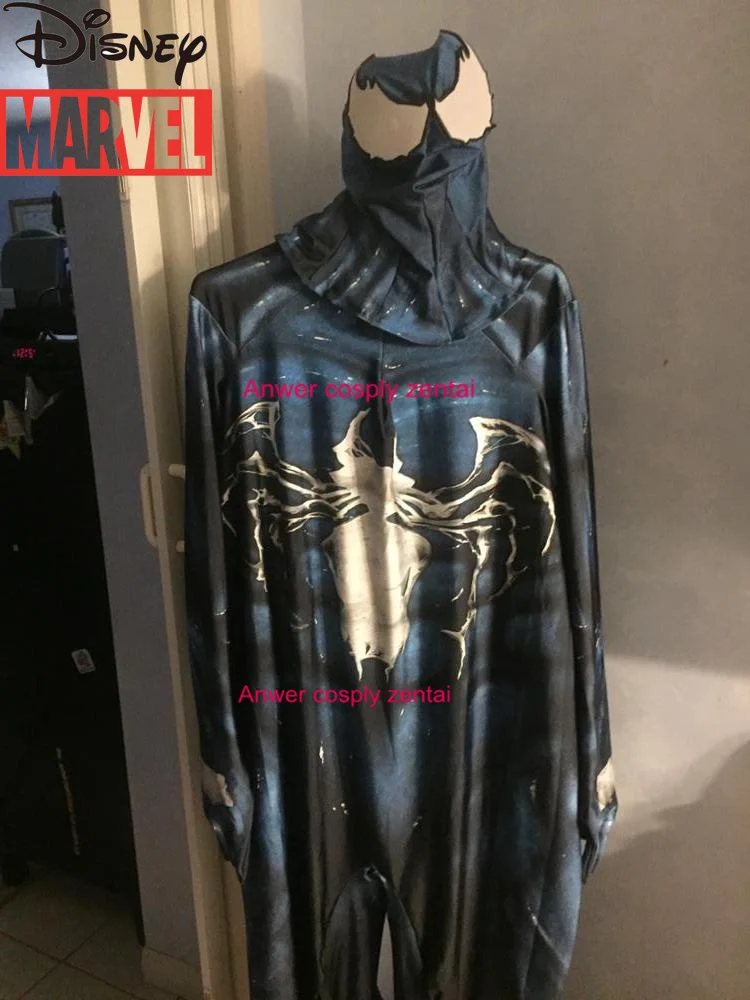 

Disney Marvel 2021 New Venom Symbiosis Spider-Man One-piece Leotard Halloween Cosplay Creative Costume