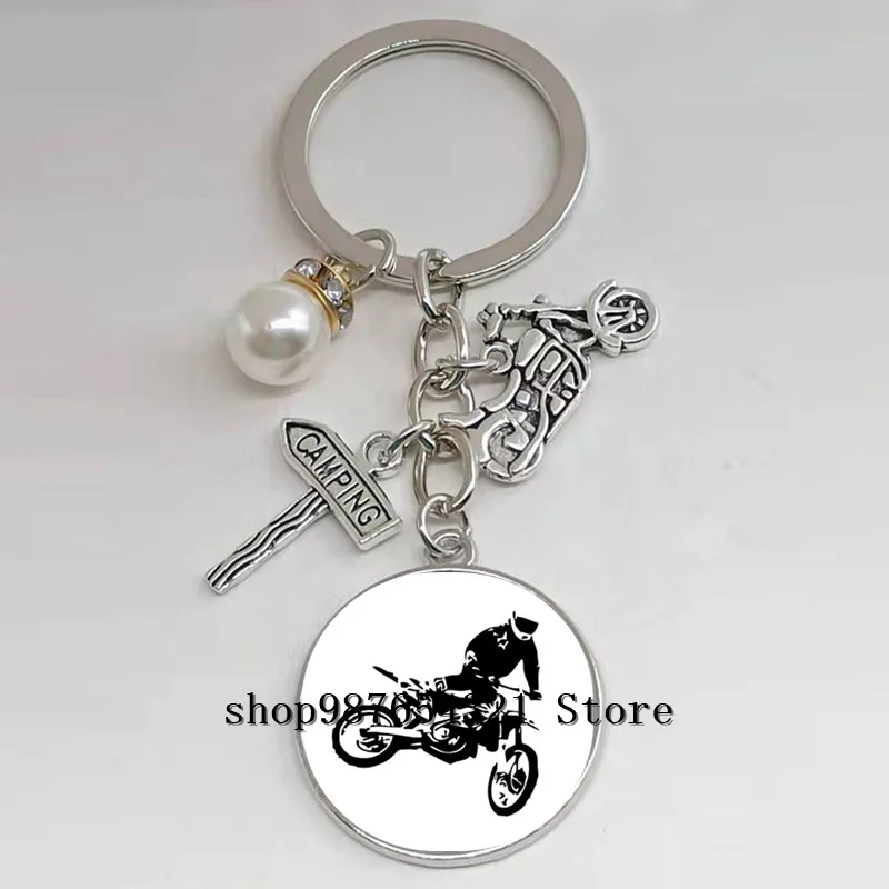 Новый брелок для ключей любителей мотокросса | Украшения и аксессуары