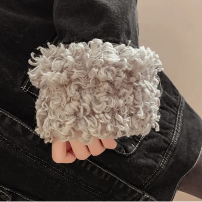 

Winter Denim Coat Women Fashion Loose Big Pocket Faux Lambswool Plush Warm Black Korean Casual Jeans Jacket Chaqueta Mujer M422