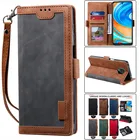 Кожаный чехол-книжка для RedMi Note 9 9S 8T 8 7 K30 K20 Pro 9A 9C, бумажник с кармашком для карт для XiaoMi Mi 10 Pro POCO X2 A3 CC9E, Coque Etui