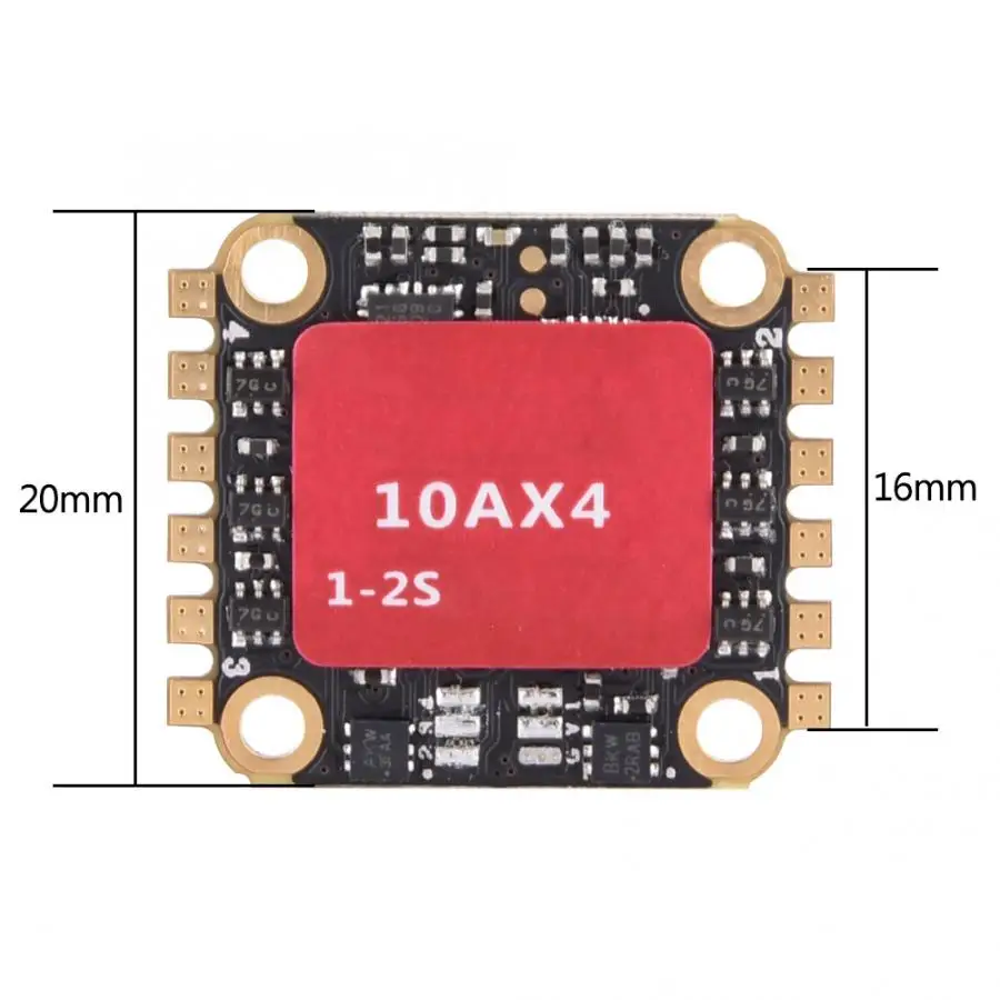 Бесщеточный электронный контроллер ESC 10A 4 в 1 BLHeli_S 1-2S LiPo &amp HV-Lipo для Dshot150/Dshot300/Dshot600