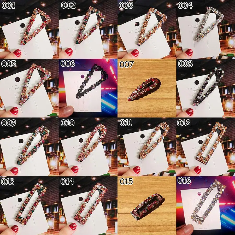 

40 Styles Hair Accessories Shiny Elegant BB Clip Hairpin Women Girls Barrettes Hairclip Hairgrip Headdress