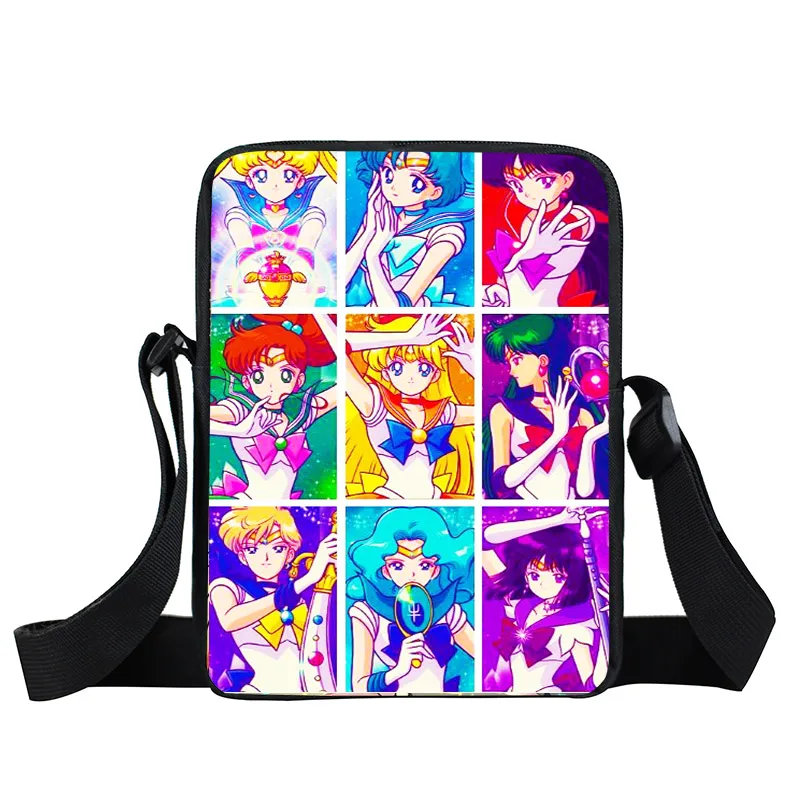 xkbmsn75 Аниме Сейлор Мун сумка-мессенджер SailorMoon Кристалл девушки мини-сумка на плечо женские сумки на каждый день Детские Школьные сумки Дети крест книжная сумка - Цвет: xkbmsn75