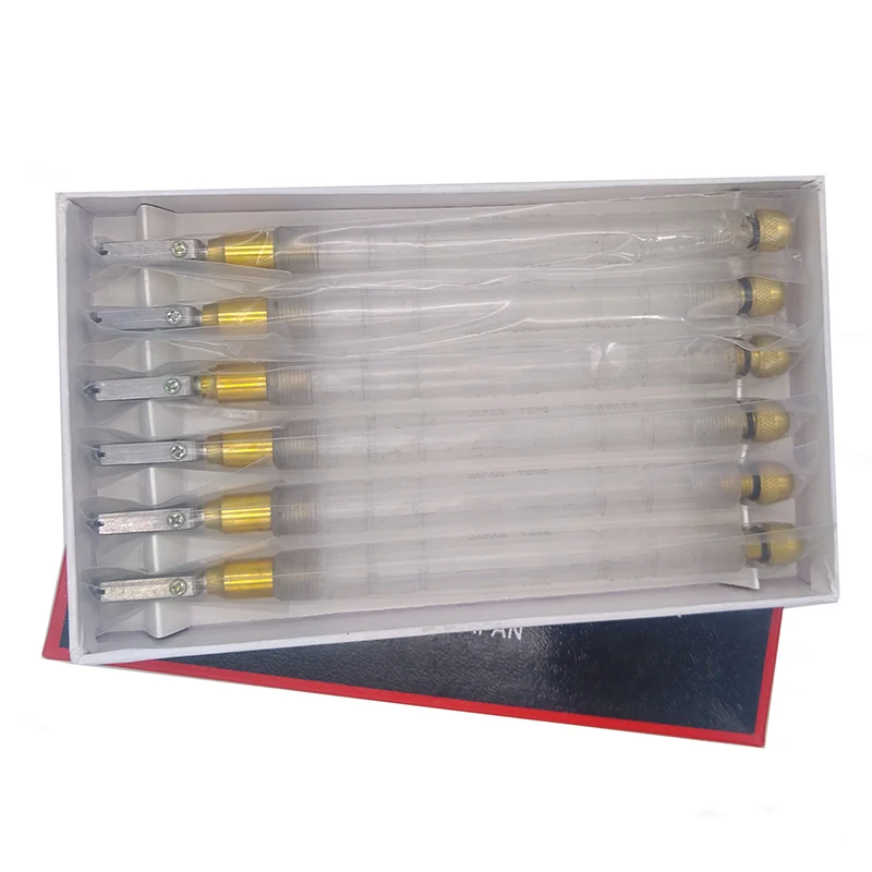 Профессиональный резак для стекла TOYO 6 шт./кор. резки и 2 15 мм ручной инструмент