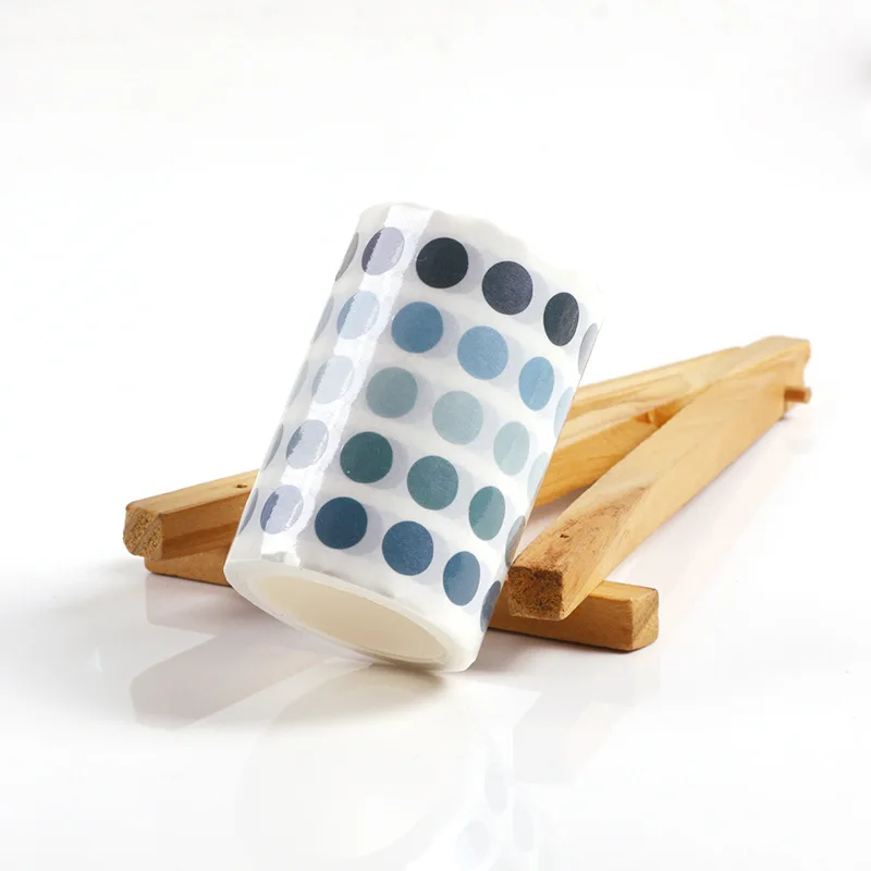 

60mm*3m Fresh Colorful Gradients Dots Washi Tape Scrapbooking DIY Masking Tapes Jounal Stationery School Office Supplies