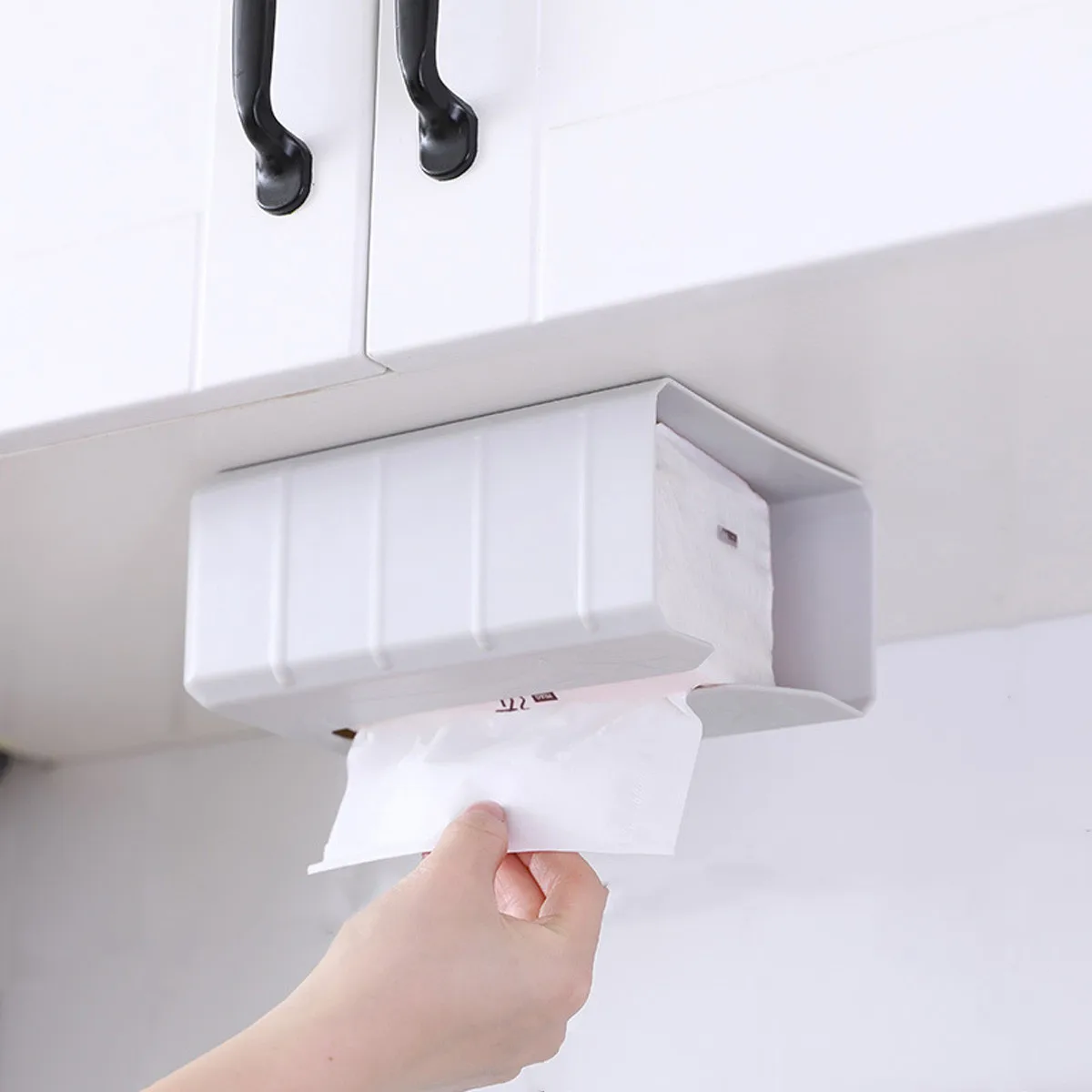 Self Adhesive Tissue Box Napkin Paper Holder Case Container Wall Mounted Garbage Bag Dispenser Storage Rack | Дом и сад