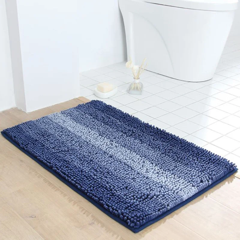 Home Bathroom Non-Slip Rugs Bedroom Hallway Entrance Mat Flocking Absorbent Doormat Soft Stain Resistant enlarge