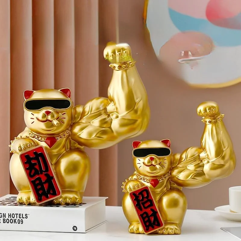 

Kirin Arm Фортуна кошка мышечная красная Фортуна кошка украшения на стол украшения для дома декорация для стойки поздравительный подарок