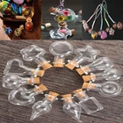 10 шт. пробковый ограничитель, маленькая пустая стеклянная бутылка, маленькие стеклянные декоративные стеклянные банки для желаний, мини-контейнеры для свадьбы, праздника