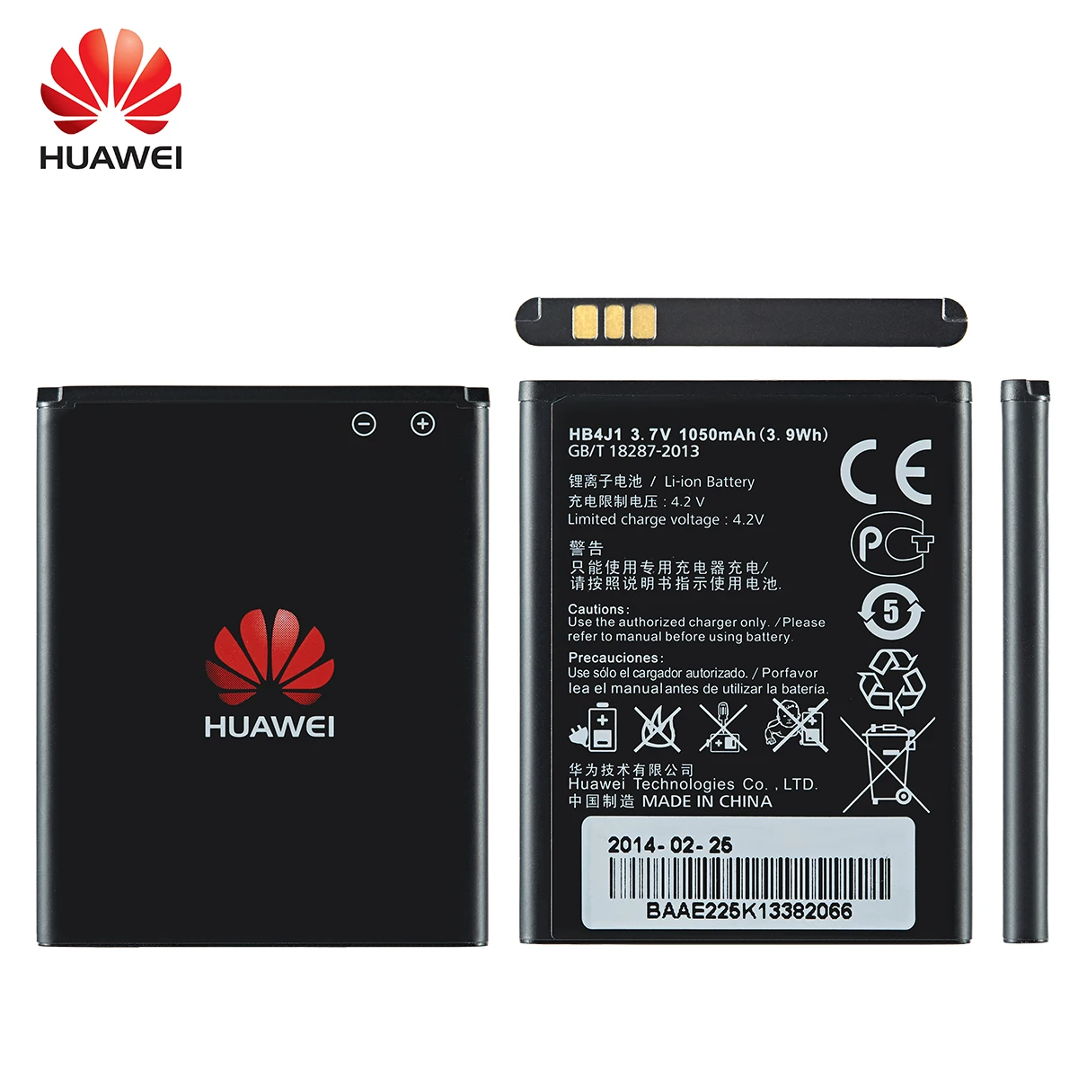 Оригинальная HB4J1/HB4J1H батарея 1050 мА-ч для huawei C8500 U8150 U8120 V845 IDEOS X3 T8300 U8500S T8100