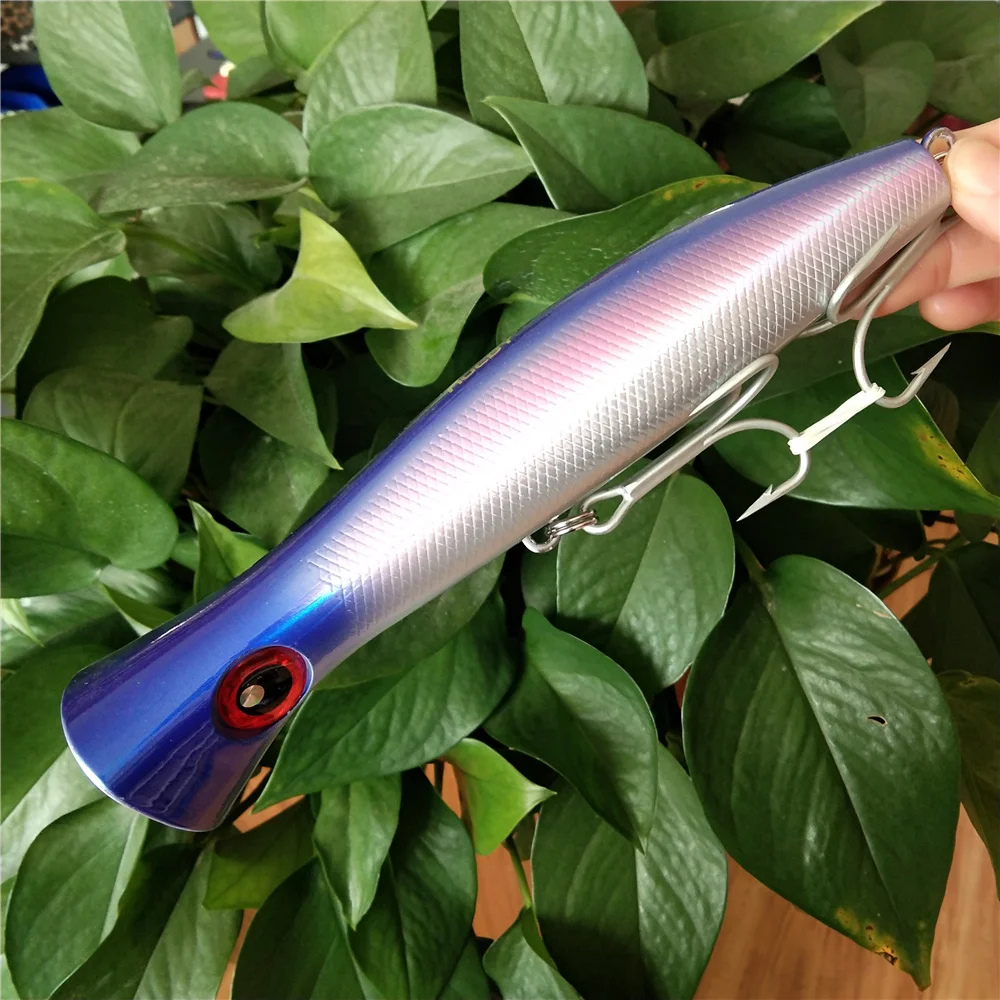 

NOEBY 3PCS 200mm 120g Top Water Floating Lure Artificial Bait Hard Poppers Saltwater Sea Carp Fishing Tackle