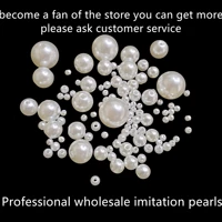abs imitation pearls mix 3 14mm round beads with holes diy bracelet charms necklace beads for jewelry making