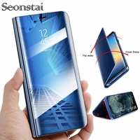 smart mirror flip phone case for samsung galaxy a50 a70 a40 a30 a90 a80 a20 a10 m40 m30 m20 m10 a9 2019 capinhas coque bags