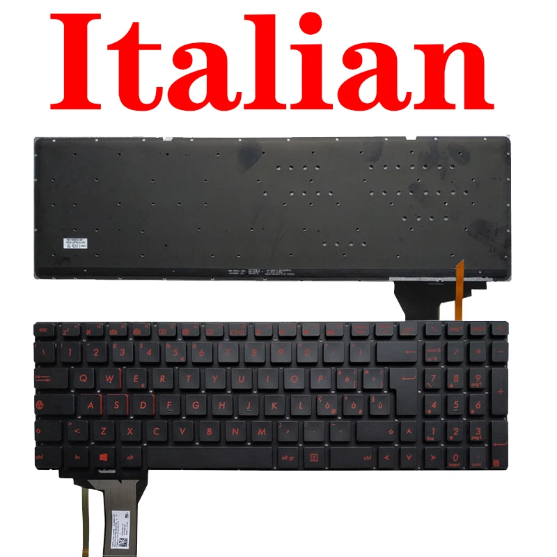 Клавиатура BE/BR/GR/IT/SW/TR для ASUS GL551 GL551J GL551JK GL551JM GL551JW GL551JX N552 N552VX N552VW N552V|Клавиатуры