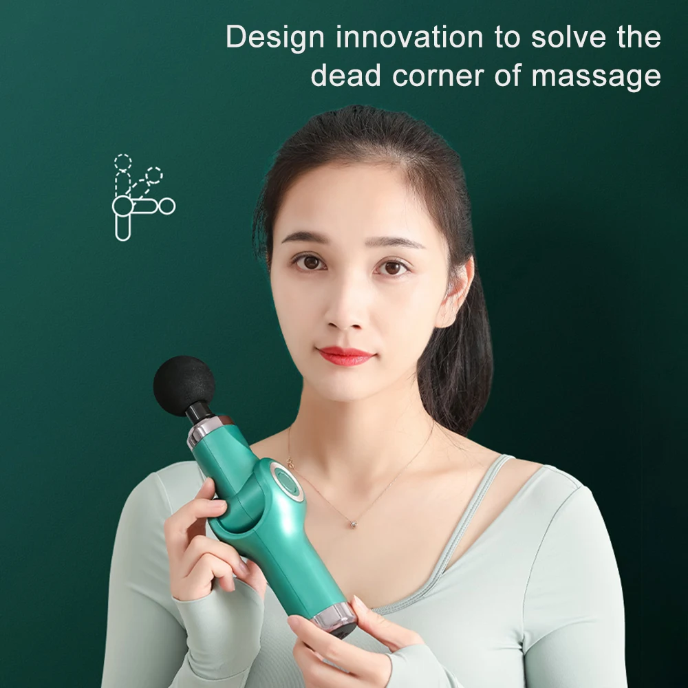 

Mini Massage Gun Foldable Electric Fascial Gun Deep Muscle Relax Pain Relief Body Relaxation massager Exercising Slimming Device