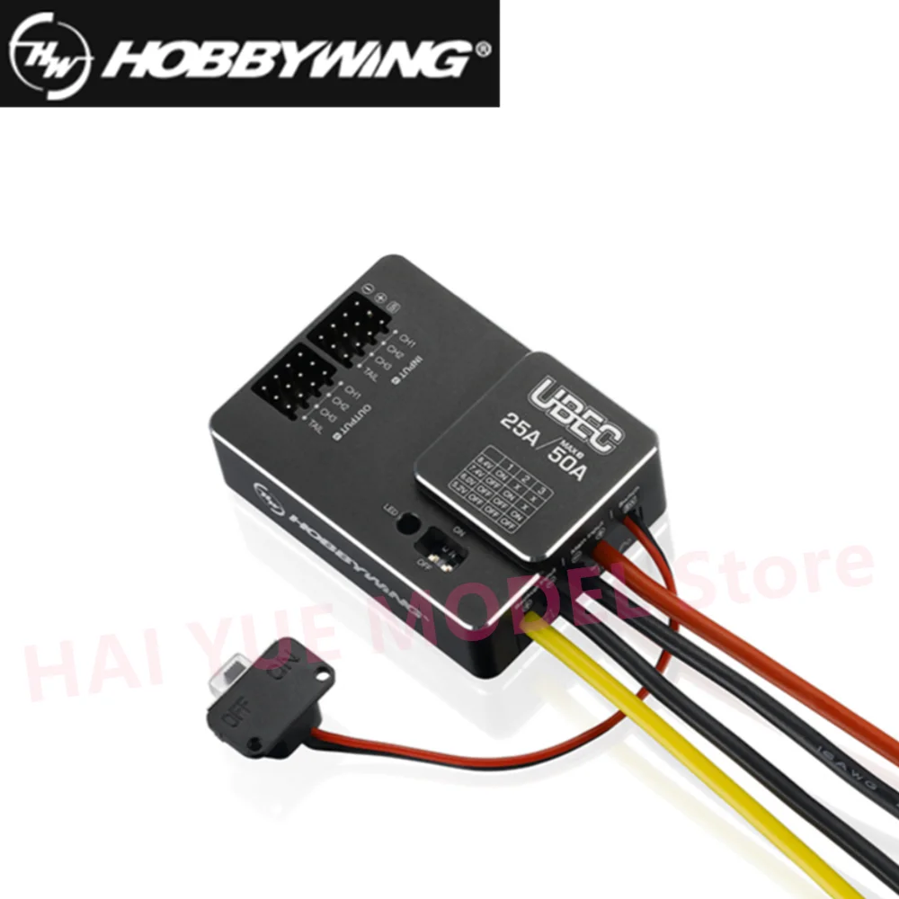 Hobbywing UBEC 25A HV 3-18S модуль внешнее переключение для DIY FPV мини гоночный Квадрокоптер