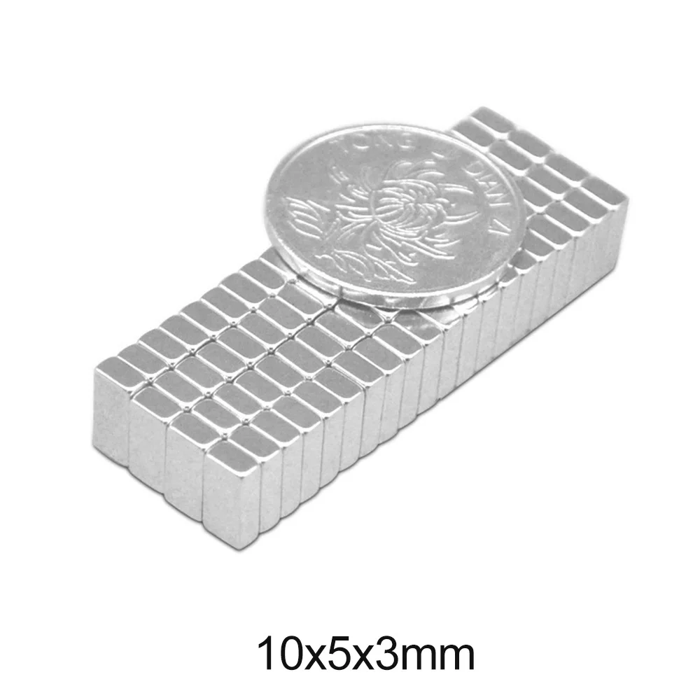 20 ~ 500 шт. 10x5x3 мм магниты для кубовидных блоков 10 X 5 мм|Магнитные материалы| |