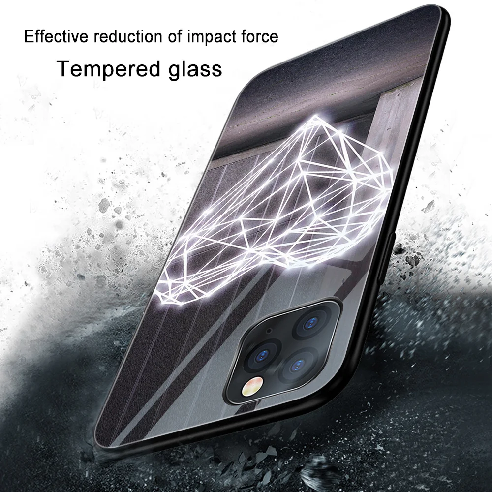 

Cartoon Heart Case For iPhone 11 12 Pro Max XS X XR 7 8 Plus mini Soft TPU Back Cover For iPhone SE 2020 Glass Phone Cases Funda