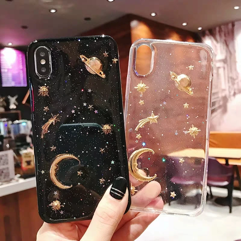 Чехол-накладка для iPhone 6 6s 7 8 Plus 10 11 12 Mini Pro X XS XR Max SE силиконовый с блестками |