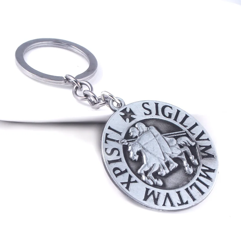 Брелок MIDY Knight Templar из сплава с надписью Sigillum военный Xpisti винтажный подвеской