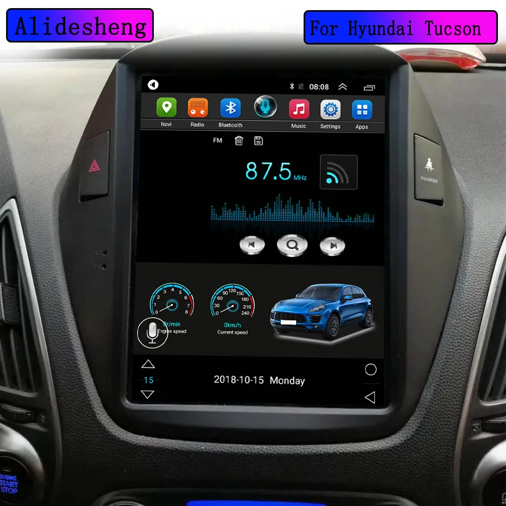 Для Hyundai Tucson 2 LM IX35 Android автомобильный радиоприемник мультимедийный плеер DSP IPS GPS