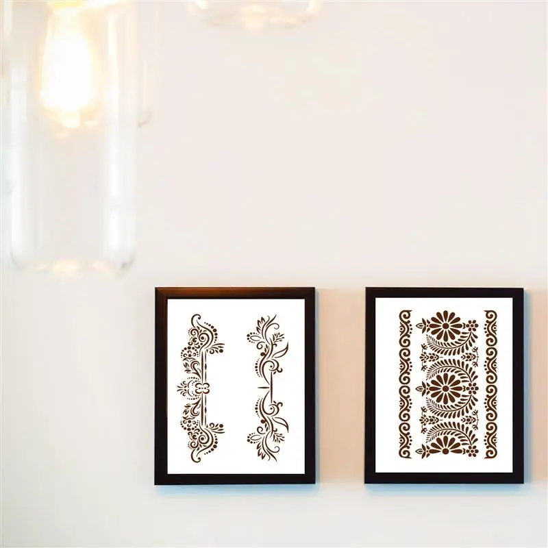 

8pcs Flower DIY Stencils Wall Painting Scrapbook Coloring Decorative Template