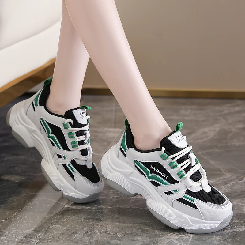 Running Shoes Women Sports and Leisure Women Sneakers Outdoor Hard-wearing White Zapatillas 2021 New Women's Casual Shoes
