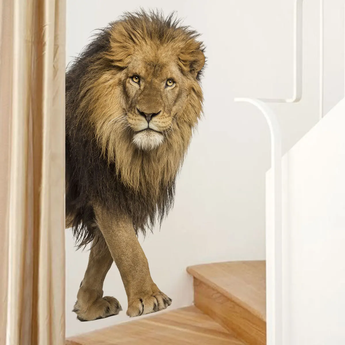 Новые животные свирепый лев украшения стены наклейки детская комната спальня