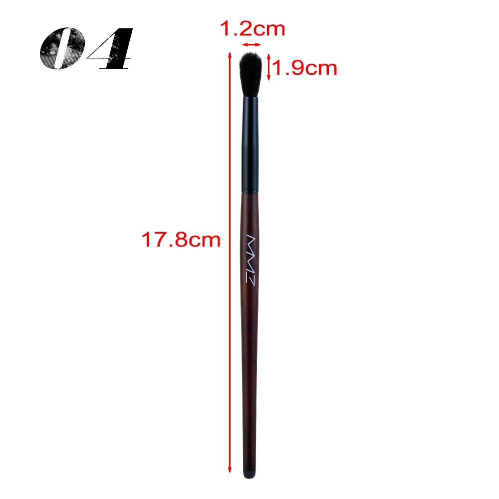Кисть для подводки глаз из шерсти норки 1 шт. кисть крема бровей карандаш основа