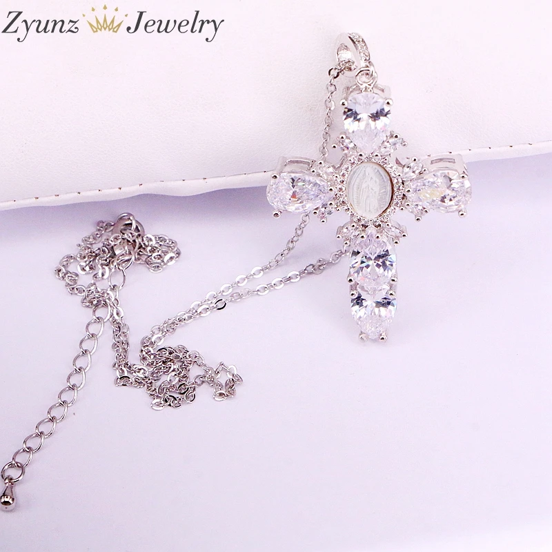 5 шт. ожерелья с подвеской-крестом золотистого/серебристого цвета | Украшения и