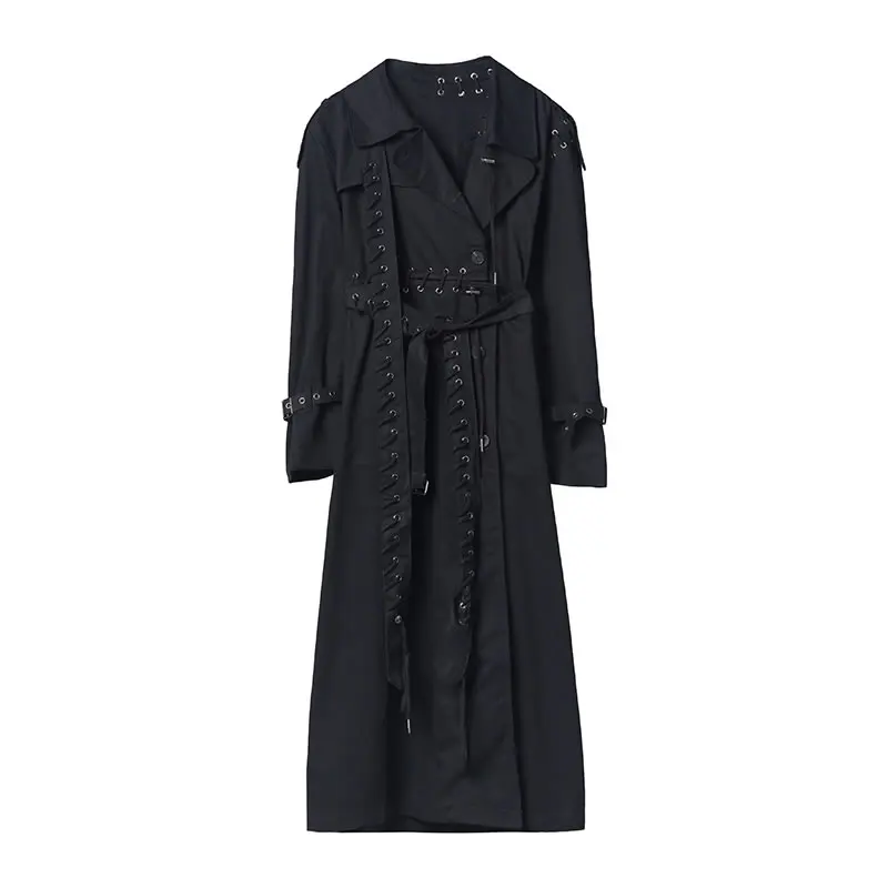 

XITAO Irregular Patchwork Solid Trench Women 2020 Winter Casual Fashion New Style Temperament All Match Women Clothes ZY2227