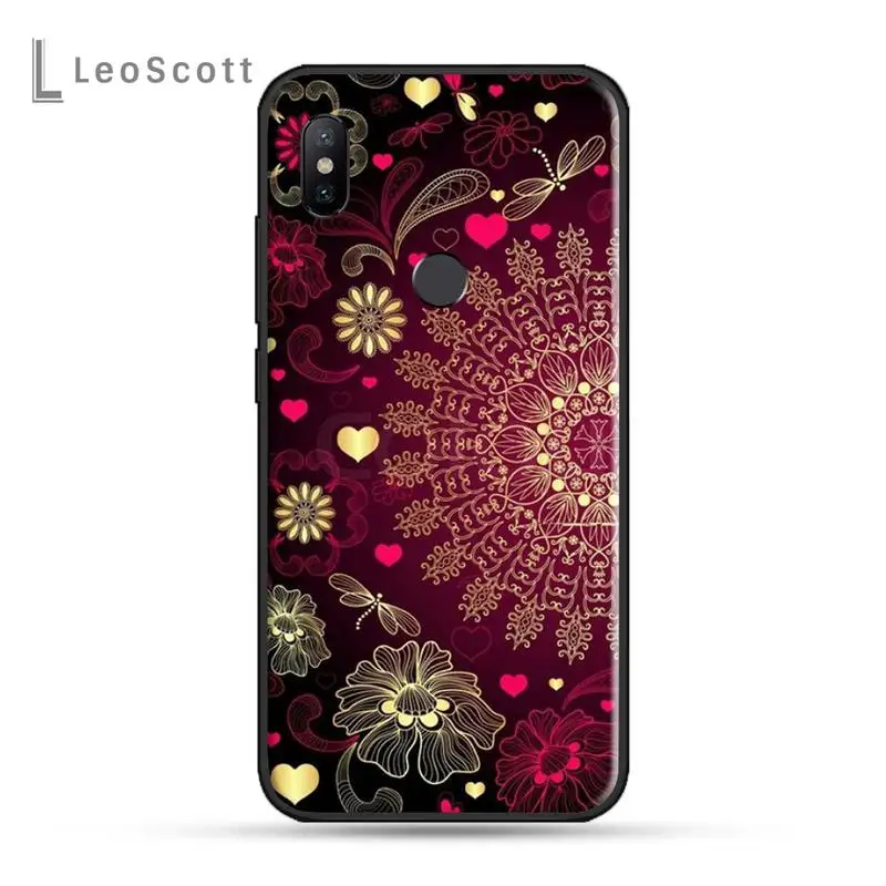 

Mandala flower Cove Phone Case For xiaomi Redmi 5 5A plus 7A 8 note 2 3 4 5 5A 6 7 GO K20 A2