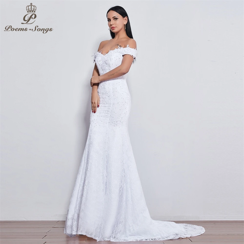 Стихи песни стиль красивый цветок кружева свадебное платье Vestido de noiva Русалка свадебное платье robe mariage 520