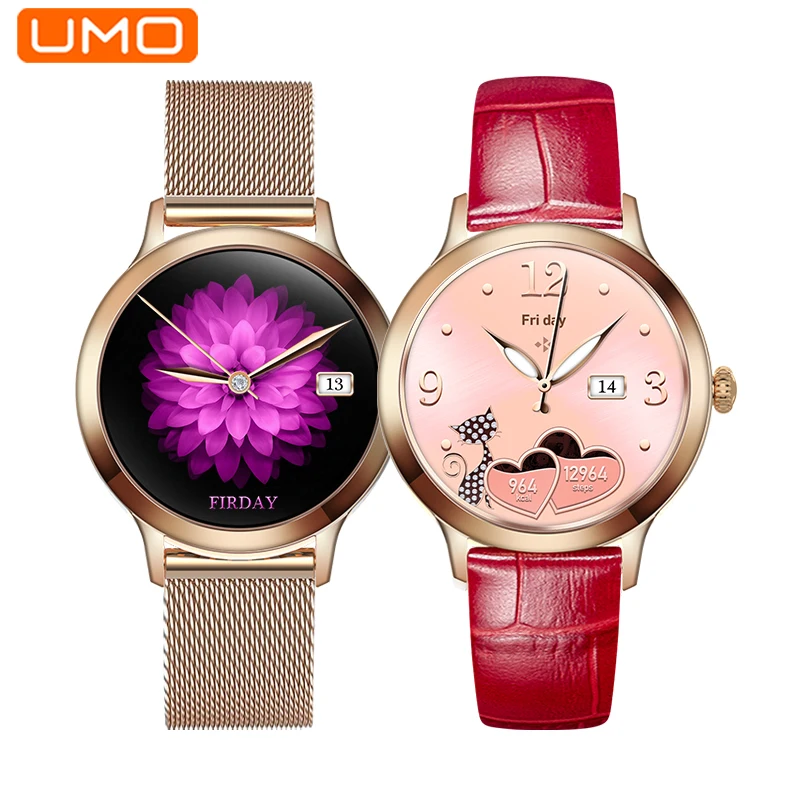 

UMO G10 Smart Watch Women Ladies Full Touch Screen Sports Fitness IP68Waterproof Bluetooth For Android IOS Phone Smartwatch Girl