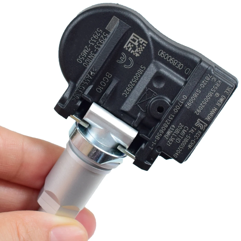 Датчик давления в шинах TPMS 52933-3N100 529333N100 433 МГц для Hyundai Accent Genesis Coupe Kia Sorento 1 шт. |