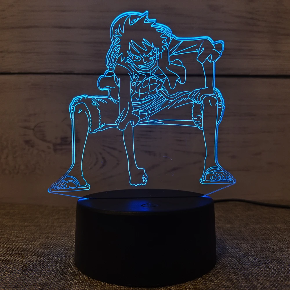

Acrylic Cartoon Figure Lamp 3D Table Lampada LED For Children's Bedroom Decor Night Light Anime Holiday Gifts Nightlighting