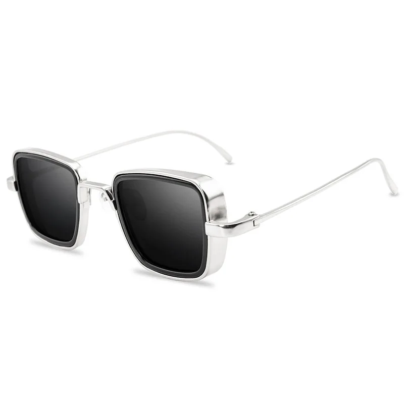 

Vintage Steampunk Sunglasses Men 2021 Retro Metal Square Eyewear Trendy Brand Sun Glasses Shades For Women lunette de soleil