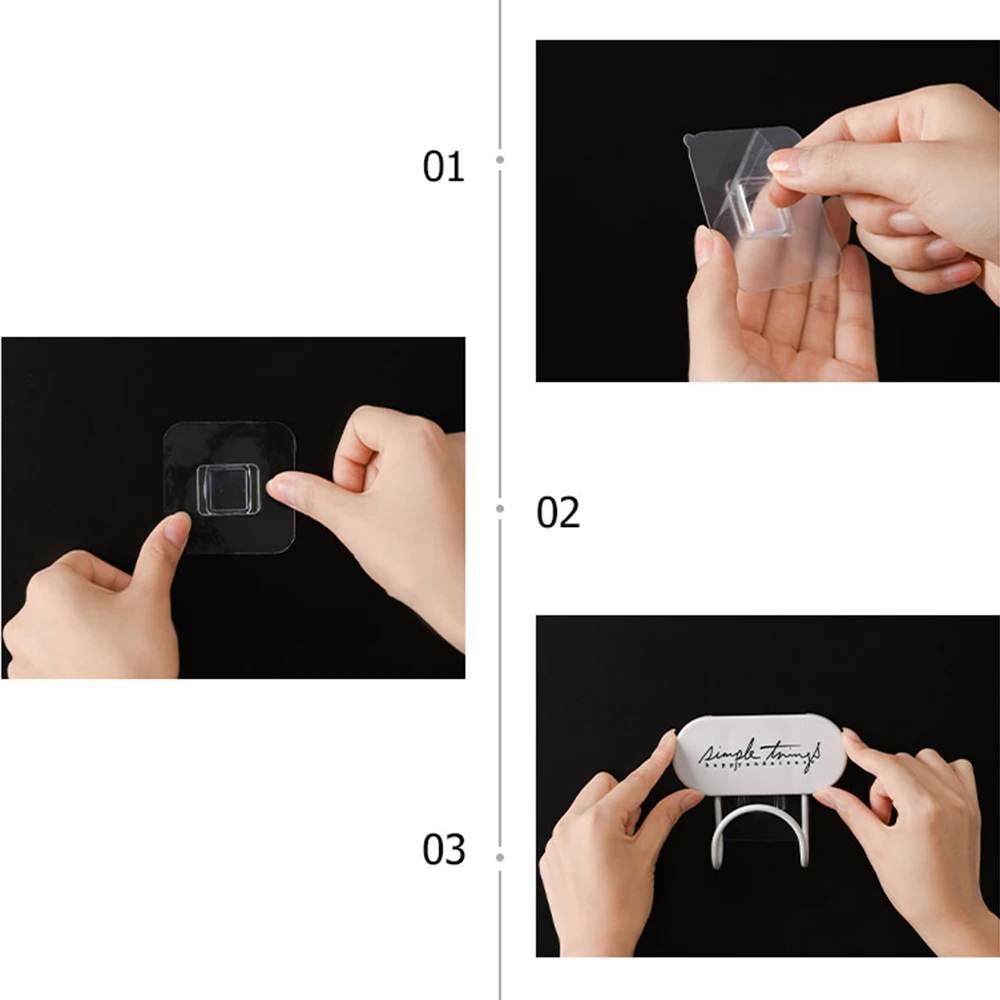 Traceless Door Nail Free Hook Clothes Hangers Wall Mounted Coat Bathroom Storage and Finishing | Дом и сад