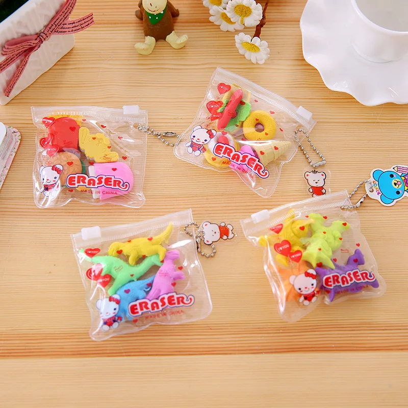 1 Набор милый ластик мультяшный еды животные специальная форма набор милые