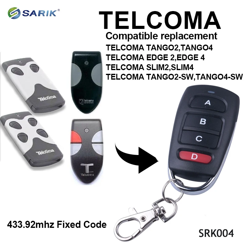 Для TELCOMA TOP 432NA 434NA копирующий пульт дистанционного управления Дубликатор 433 92 МГц