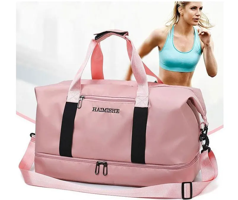 Dames Roze Brief Reistas Grote Capaciteit Vrouwen ручная сумка для путешествий спортивная сумка