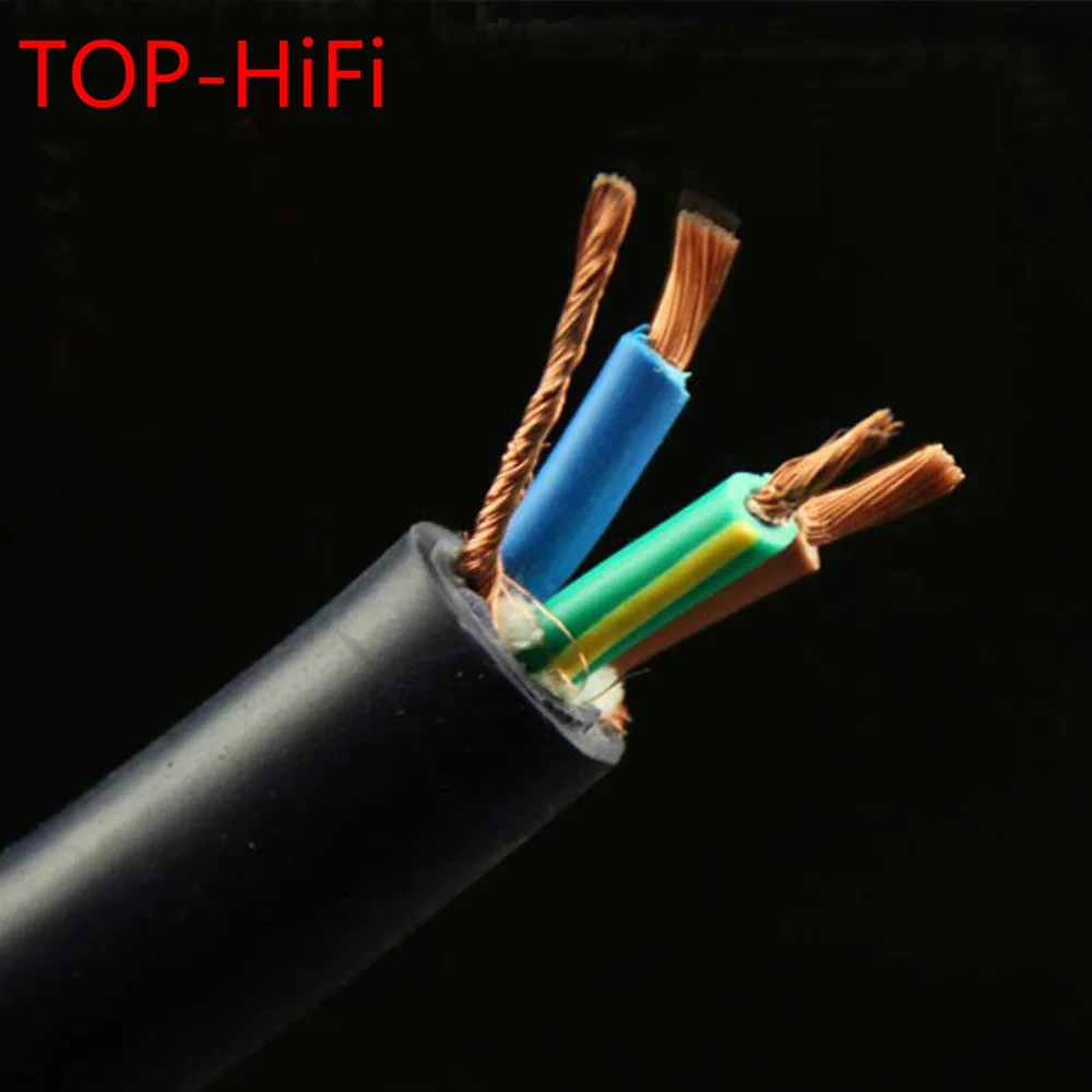 

TOP-HiFi T1 5N OFC Copper Multi Conductor Power Wire Cable for DIY Audiophile Amplifier CD Player Power Cable Bulk Wire