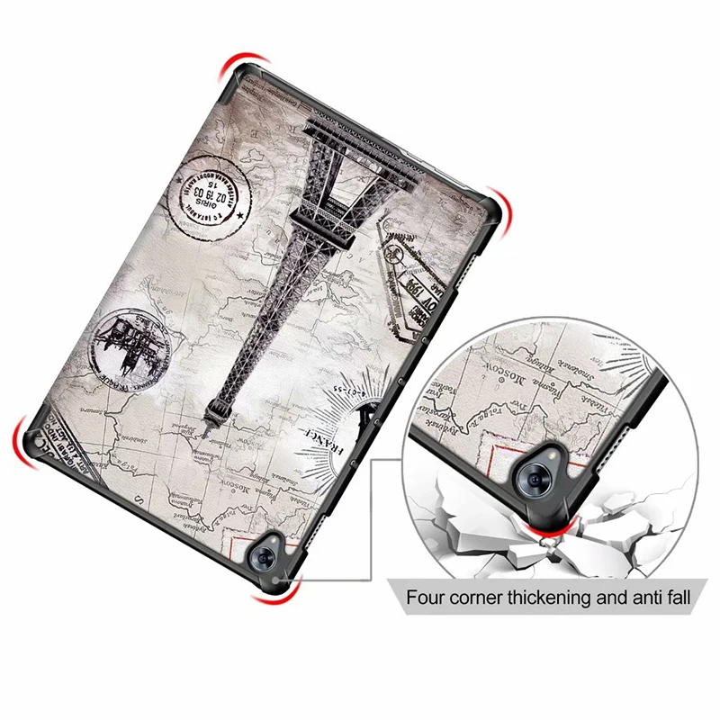 

Tri-Fold Lightweight Smart Stand Leather Case Cover For HuaWei MediaPad M6 10.8" 2019 SCM-AL09 SCM-W09 10.8inch Tablet PC