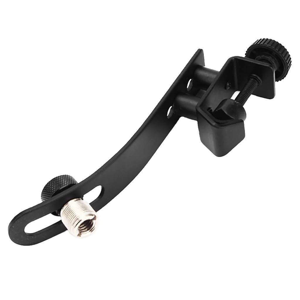 

Universal Adjustable Drum Rim Microphone Clips Mount Holder, Black