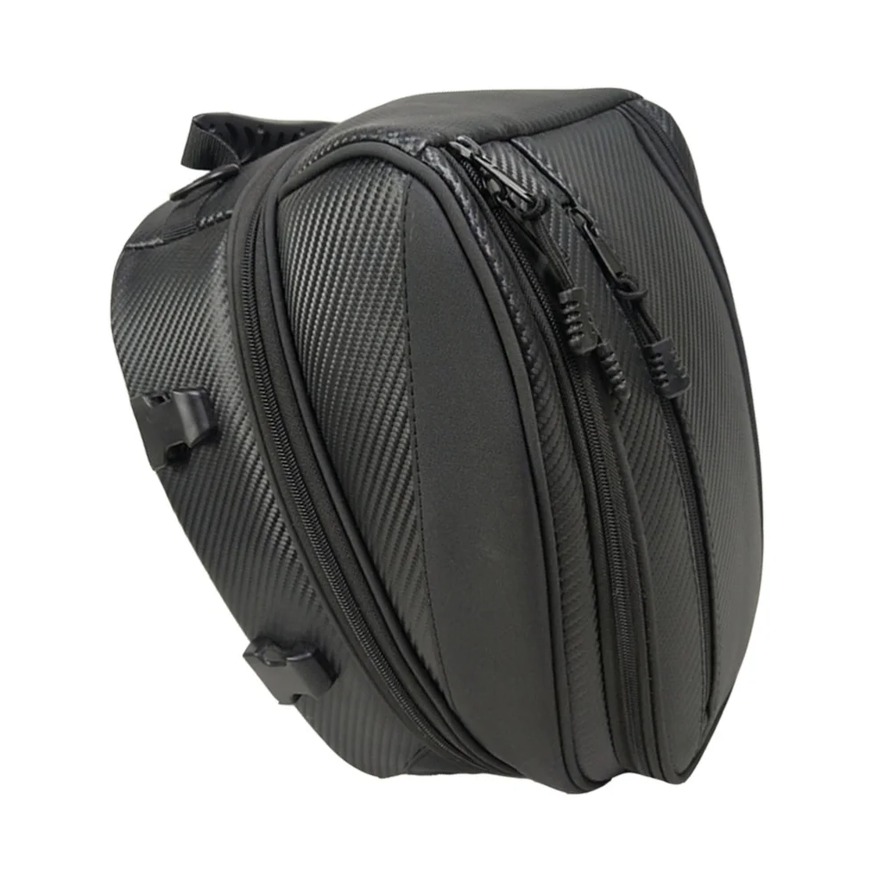 

Motorcycle Rear Seat Bag Waterproof Back Saddle Helmet Tail Luggage Bags Box