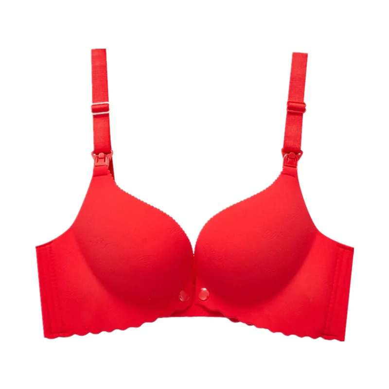 

Nursing Underwear Thick Small Chest Pregnant Women Bra without Steel Ring Push up and Anti-Sagging Postpartum Feeding