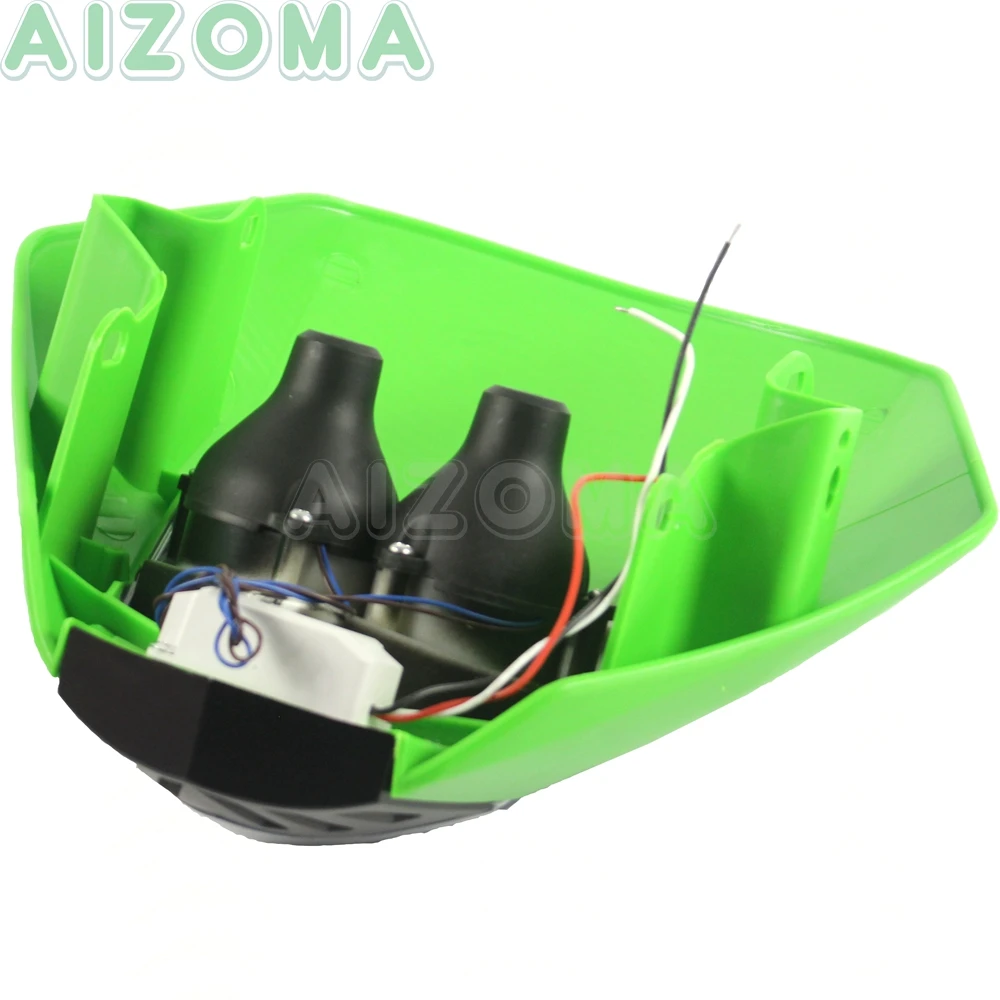 Зеленая фара для мотокросса мотоцикла грязи 10 Вт MR16LED обтекатель фары Honda Kawasaki KX250F