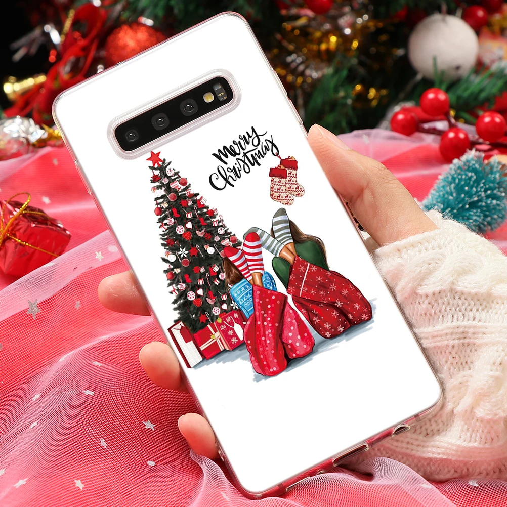 0c2nvsds Счастливого Рождества термополиуретановые Чехлы для samsung Galaxy Note 10 S8 S9 S10 плюс 9 8 S6 S7 край M10 M20 M30 A70 A80 A50 A30 A40 A60 A20e чехол - Цвет: 0c2nvsds