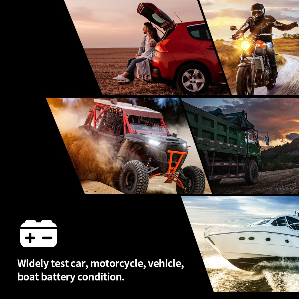 12V Car Battery Tester Digital Automotive Diagnostic with AH/CCA Mode Load Testers Charging Analyzer | Инструменты