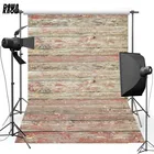Виниловый фон для фотосъемки с изображением деревянной стены и пола